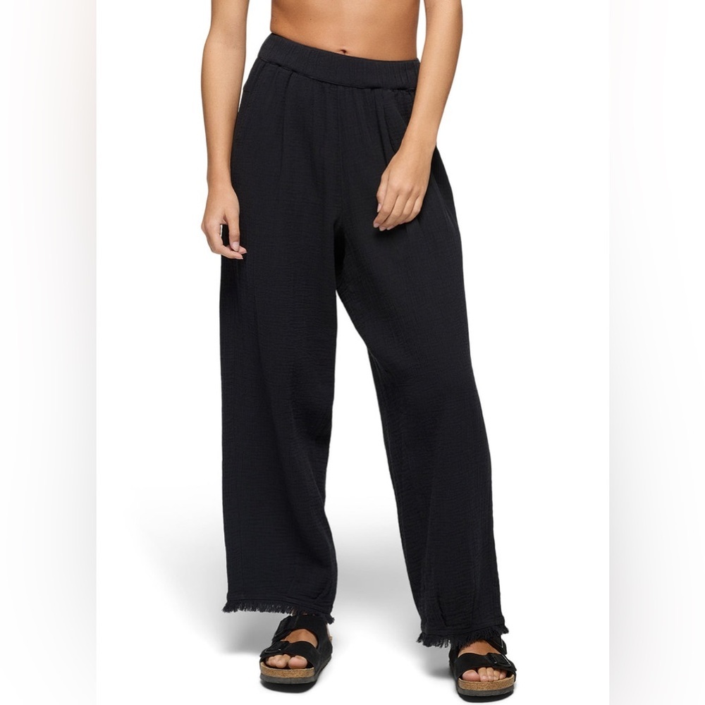 Prana Hideaway Pants in Black Beach Swim Cover - Picture 7 of 11
